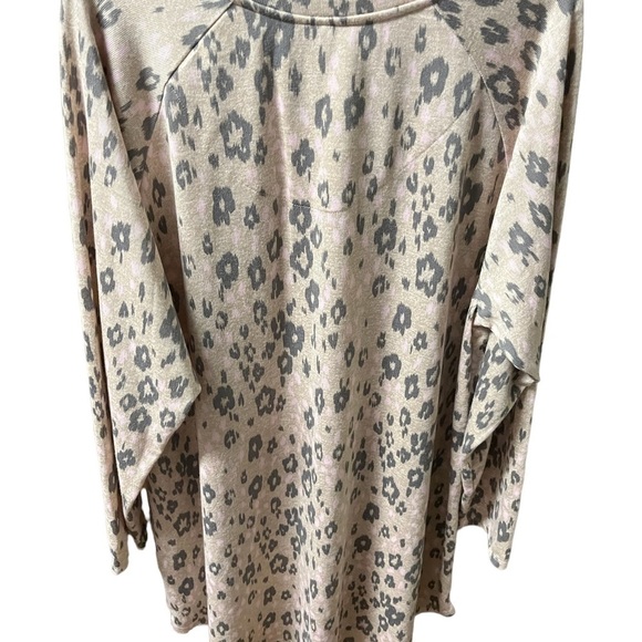 Cuddl Duds Women’s Long Sleeve Plus Size Nightgown - Picture 2 of 4